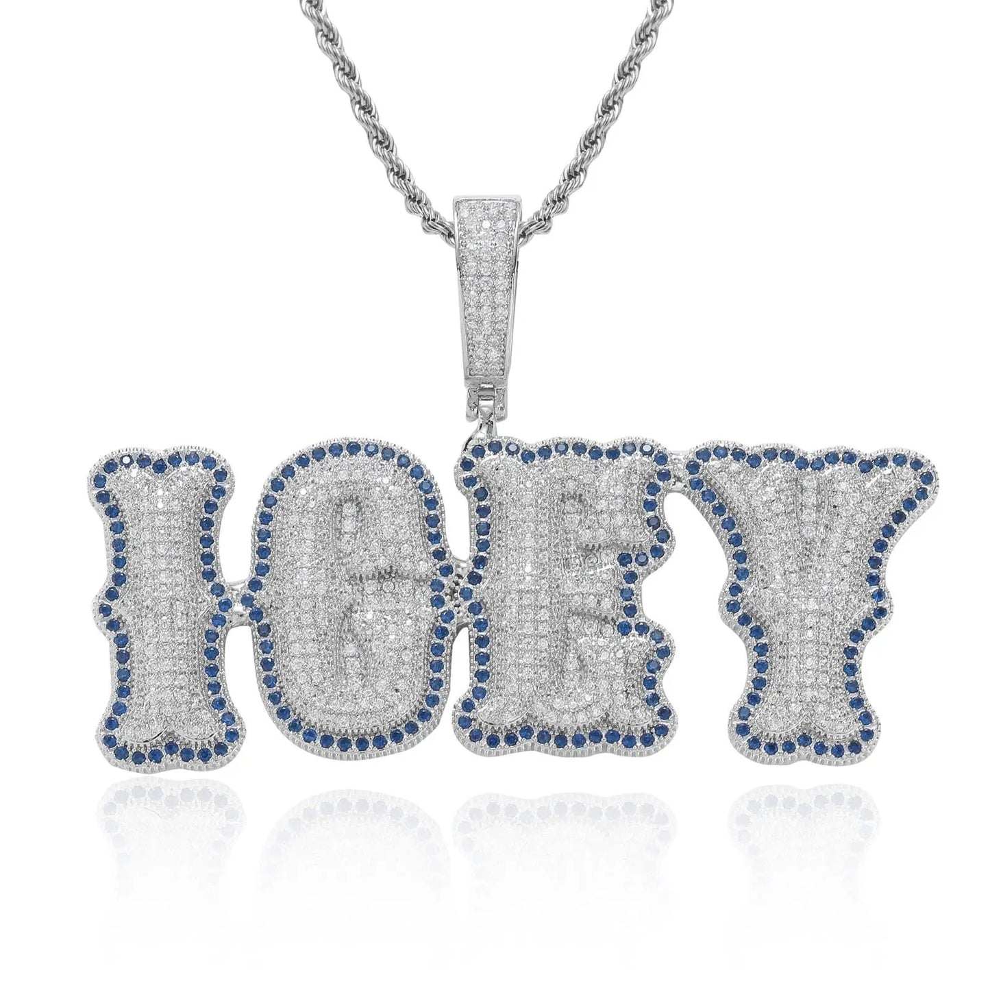 Bone joint name necklace private custom hip-hop pendant - Blade & Thread