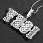 Bone joint name necklace private custom hip-hop pendant nowadaysfashion