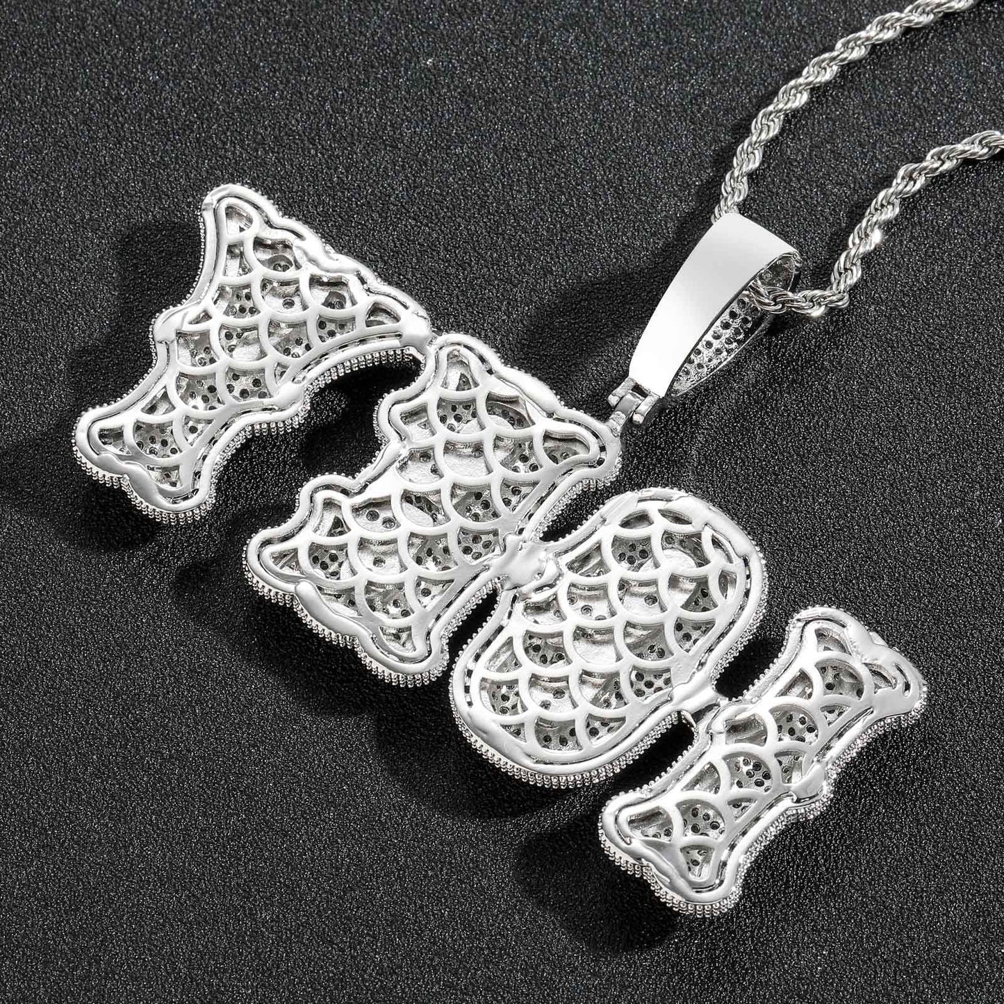 Bone joint name necklace private custom hip-hop pendant - Blade & Thread