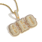 Bone joint name necklace private custom hip-hop pendant nowadaysfashion
