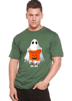 Boo Halloween Men's Bamboo Viscose/Organic Cotton Short Sleeve Graphic T-Shirt Spun Bamboo