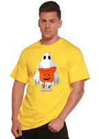 Boo Halloween Men's Bamboo Viscose/Organic Cotton Short Sleeve Graphic T-Shirt Spun Bamboo