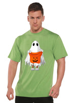 Boo Halloween Men's Bamboo Viscose/Organic Cotton Short Sleeve Graphic T-Shirt Spun Bamboo