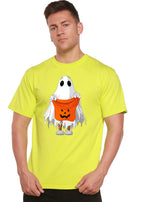 Boo Halloween Men's Bamboo Viscose/Organic Cotton Short Sleeve Graphic T-Shirt Spun Bamboo