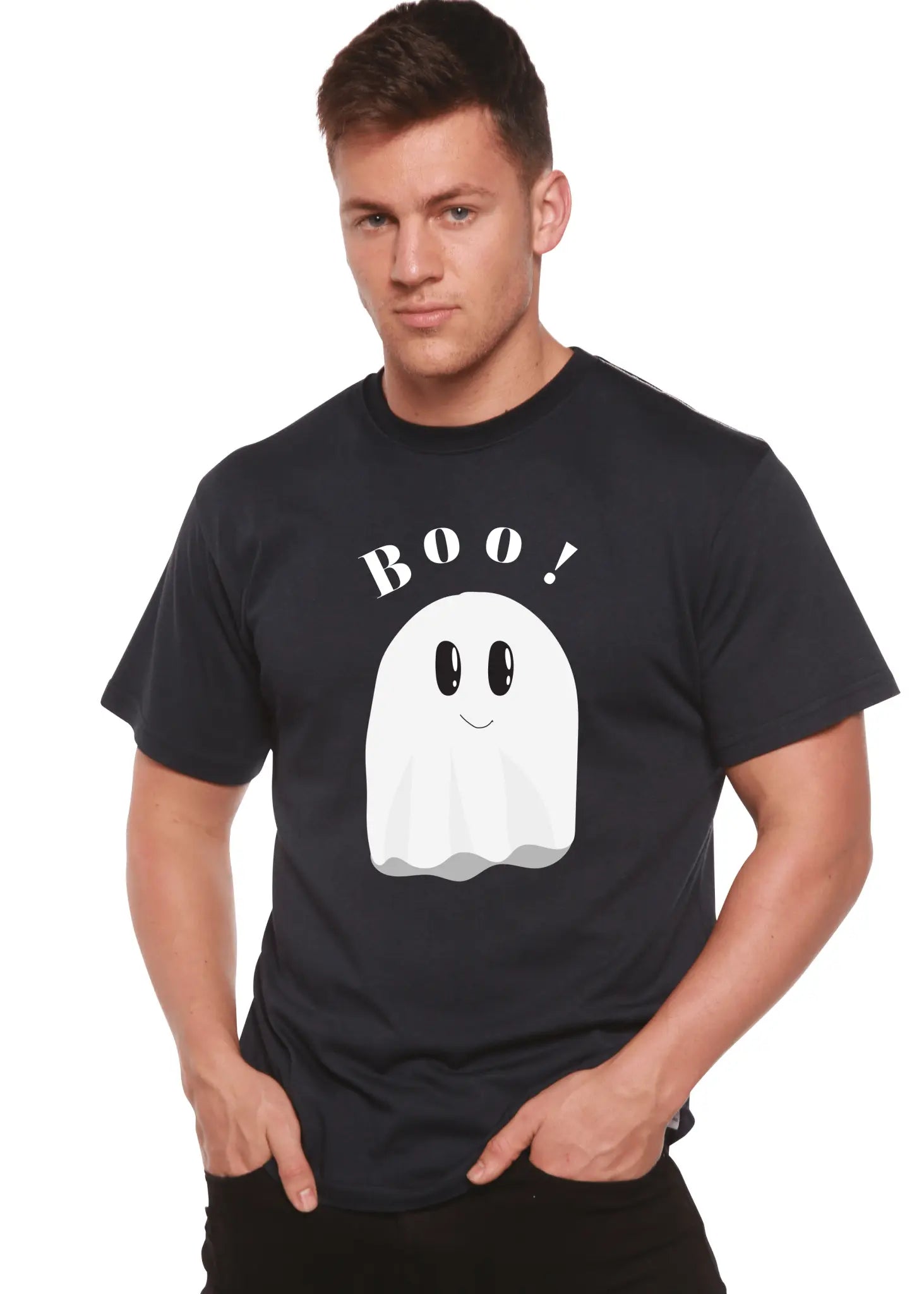 Boo Men's Bamboo Viscose/Organic Cotton Short Sleeve Graphic T-Shirt Spun Bamboo