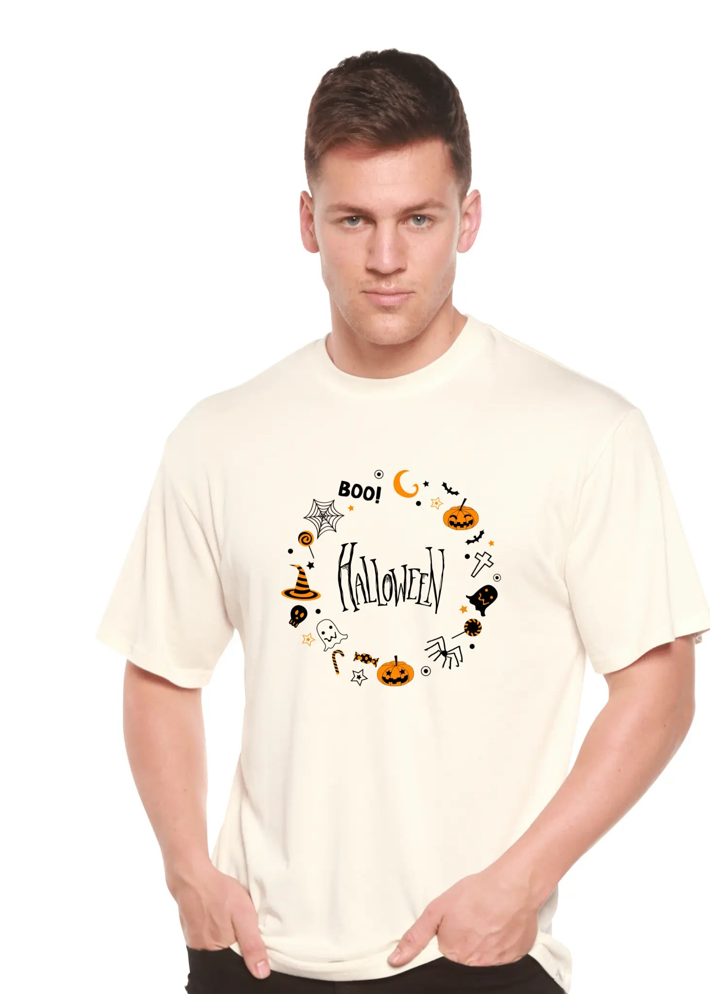 Bool Halloween Men's Bamboo Viscose/Organic Cotton Short Sleeve Graphic T-Shirt - Blade & Thread