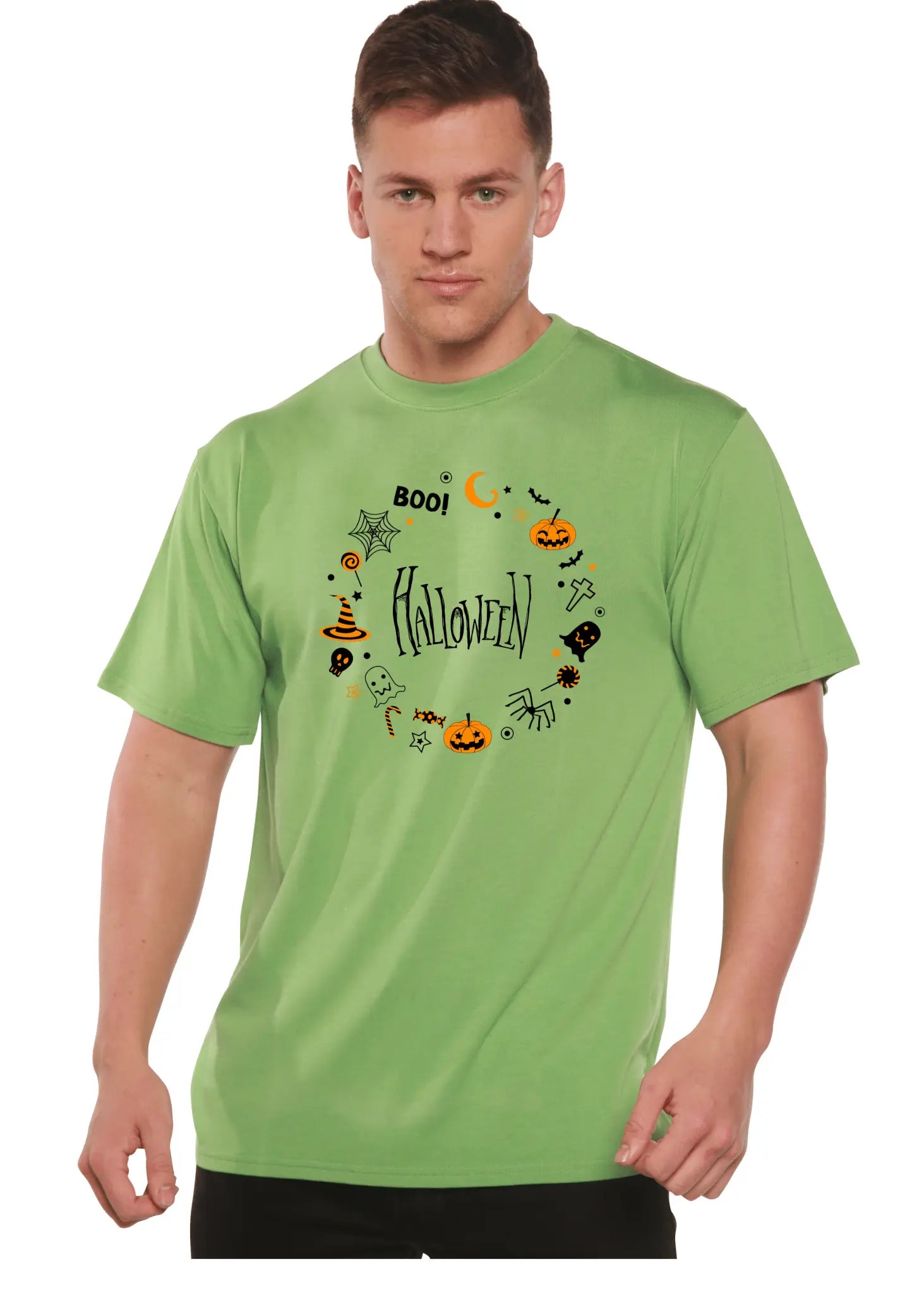 Bool Halloween Men's Bamboo Viscose/Organic Cotton Short Sleeve Graphic T-Shirt - Blade & Thread
