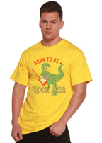 Born To Be A Rock Star Men's Bamboo Viscose/Organic Cotton Short Sleeve Graphic T-Shirt Spun Bamboo