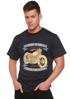 Born To Ride American Legend Men's Bamboo Viscose/Organic Cotton Short Sleeve Graphic T-Shirt Spun Bamboo