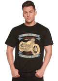 Born To Ride American Legend Men's Bamboo Viscose/Organic Cotton Short Sleeve Graphic T-Shirt Spun Bamboo