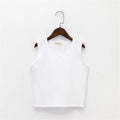 Bottoming sleeveless suspender sports midriff-baring vest nowadaysfashion
