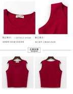 Bottoming sleeveless suspender sports midriff-baring vest nowadaysfashion