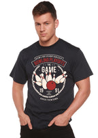 Bowling Playoffs Men's Bamboo Viscose/Organic Cotton Short Sleeve Graphic T-Shirt Spun Bamboo