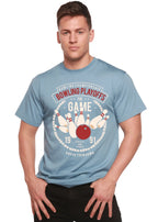 Bowling Playoffs Men's Bamboo Viscose/Organic Cotton Short Sleeve Graphic T-Shirt Spun Bamboo