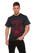 Boxing Club Men's Bamboo Viscose/Organic Cotton Short Sleeve Graphic T-Shirt Spun Bamboo