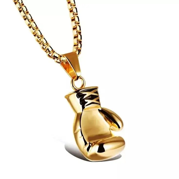 Boxing Glove Pendant Necklace Hip Hop Necklace Sports Fitness Gift nowadaysfashion