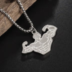 Boxing Glove Pendant Necklace Hip Hop Necklace Sports Fitness Gift nowadaysfashion