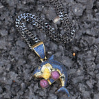 Boxing Shark Necklace Versatile Personality Hip Hop Cuban Chain nowadaysfashion