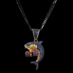 Boxing Shark Necklace Versatile Personality Hip Hop Cuban Chain nowadaysfashion