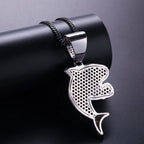 Boxing Shark Necklace Versatile Personality Hip Hop Cuban Chain nowadaysfashion