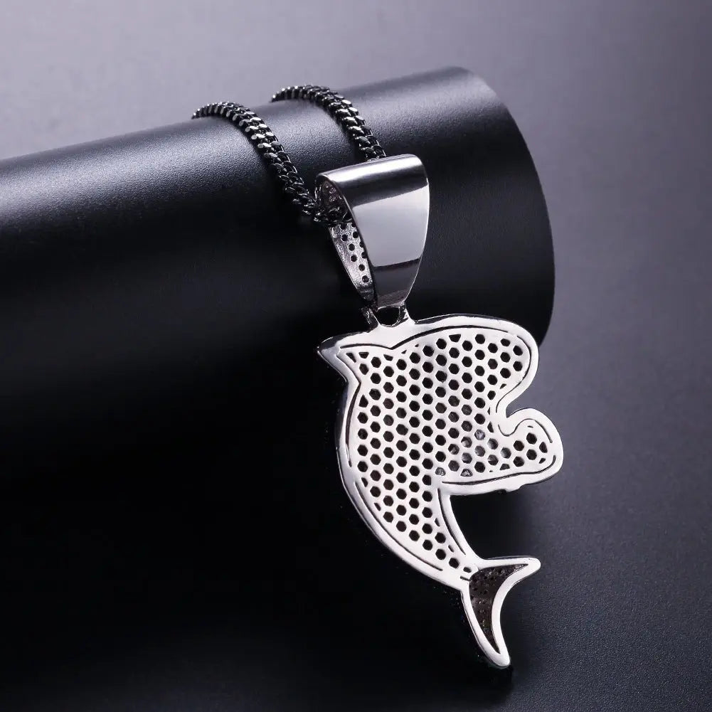 Boxing Shark Necklace Versatile Personality Hip Hop Cuban Chain - Blade & Thread