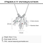 Boy Girl Pendant Name Necklace Customized Birthstone Jewelry Gift nowadaysfashion