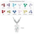 Boy Girl Pendant Name Necklace Customized Birthstone Jewelry Gift nowadaysfashion