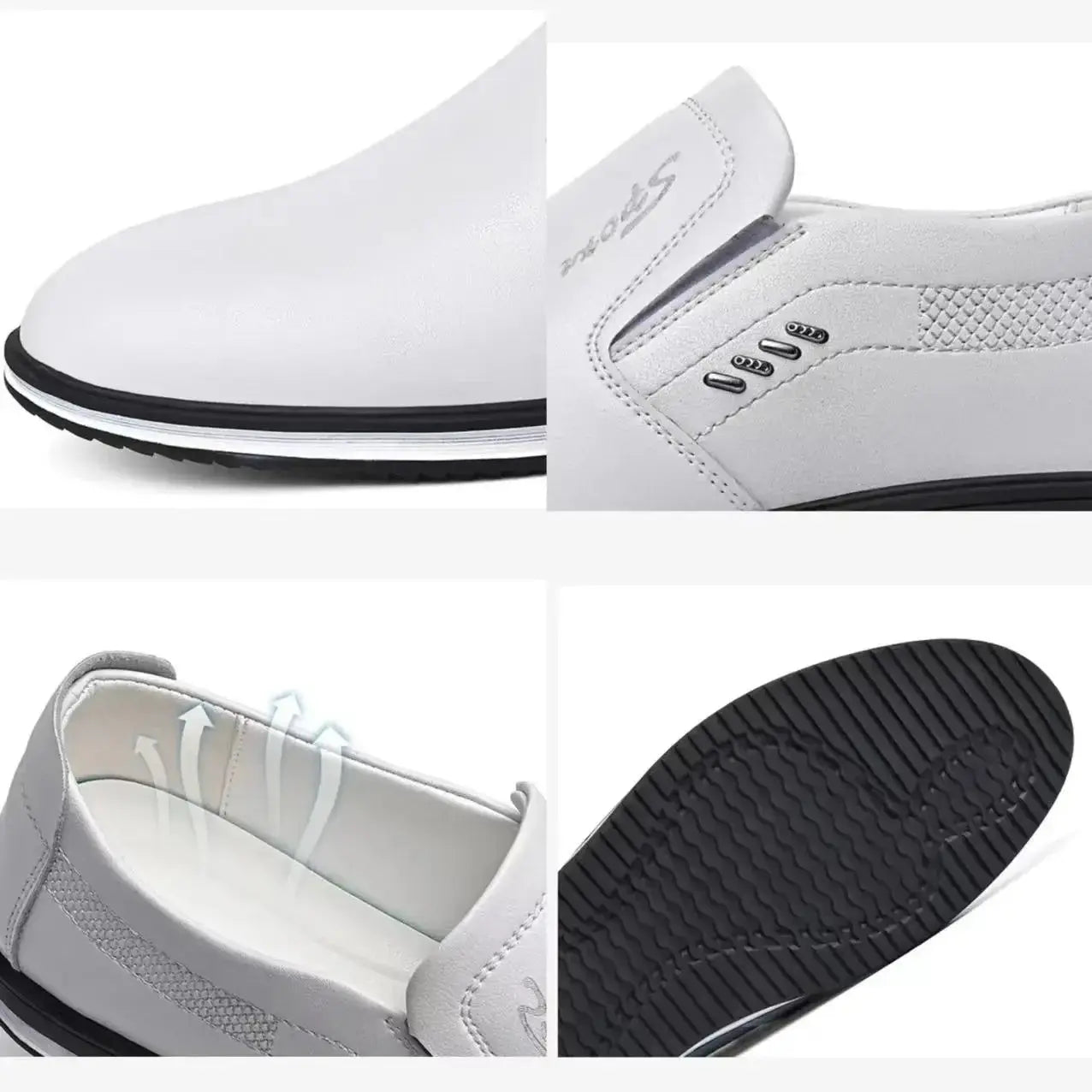 Brand Leather Shoes for Men Designer Loafers High Quality Adult Moccasins Men Driving Shoes Male Footwear Men's Formal Shoes HouPuZhou Shoe Store