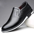 Brand Leather Shoes for Men Designer Loafers High Quality Adult Moccasins Men Driving Shoes Male Footwear Men's Formal Shoes HouPuZhou Shoe Store