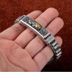 Brave troops silver rotating bead bracelet nowadaysfashion