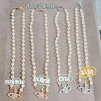 Brooch pearl necklace women's paper clip necklace nowadaysfashion
