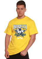 Brooklyn Health Club Men's Bamboo Viscose/Organic Cotton Short Sleeve Graphic T-Shirt Spun Bamboo