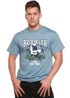 Brooklyn Health Club Men's Bamboo Viscose/Organic Cotton Short Sleeve Graphic T-Shirt Spun Bamboo