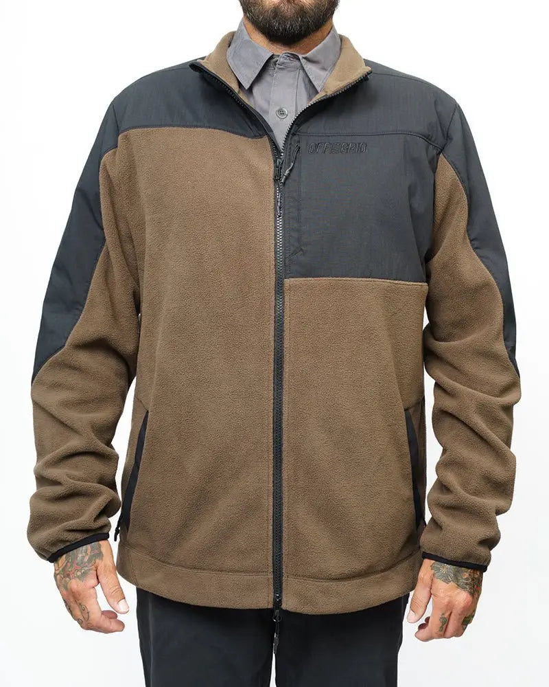 Bruin Fleece Zip Up- Major Brown - Blade & Thread