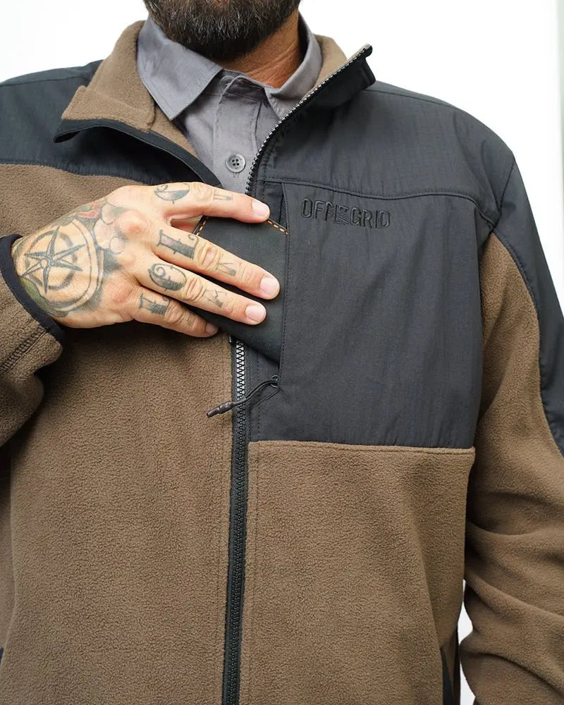 Bruin Fleece Zip Up- Major Brown - Blade & Thread