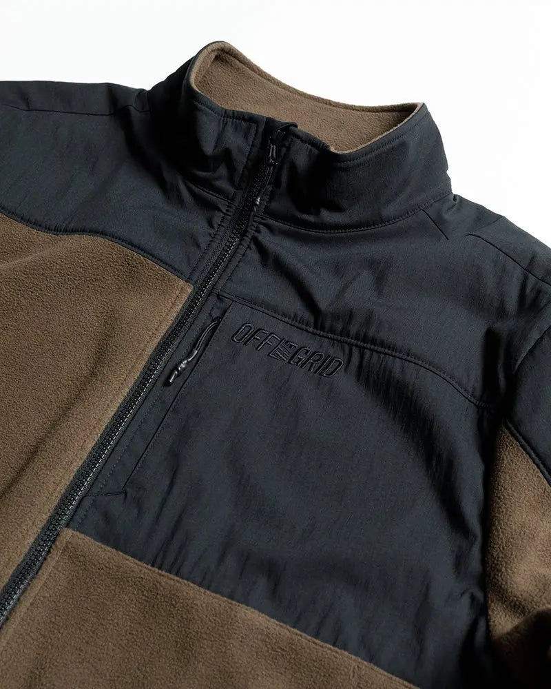 Bruin Fleece Zip Up- Major Brown Off The Grid Surplus