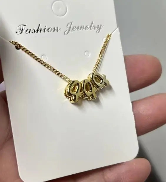 bubble 444 necklace - Blade & Thread