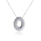Bubble Initial Necklace 14k Gold Plated Cubic Zirconia nowadaysfashion