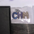bubble letter name necklace custom diamond pendant nowadaysfashion