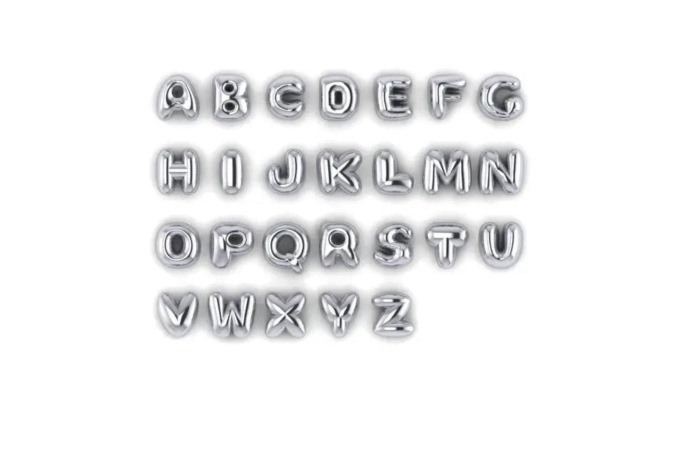 bubble letter name necklace nowadaysfashion