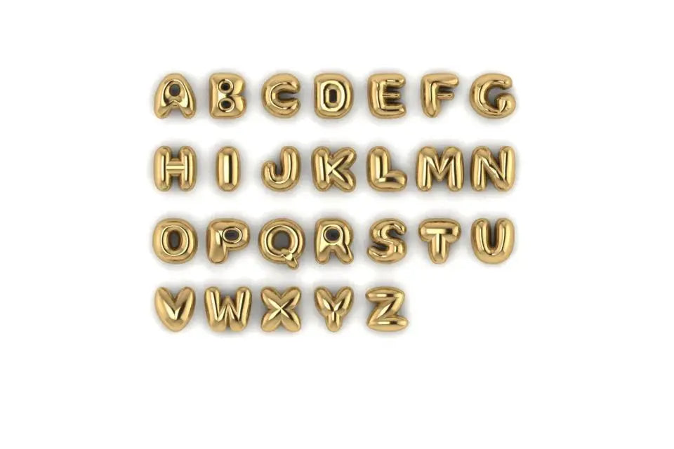bubble letter name necklace - Blade & Thread