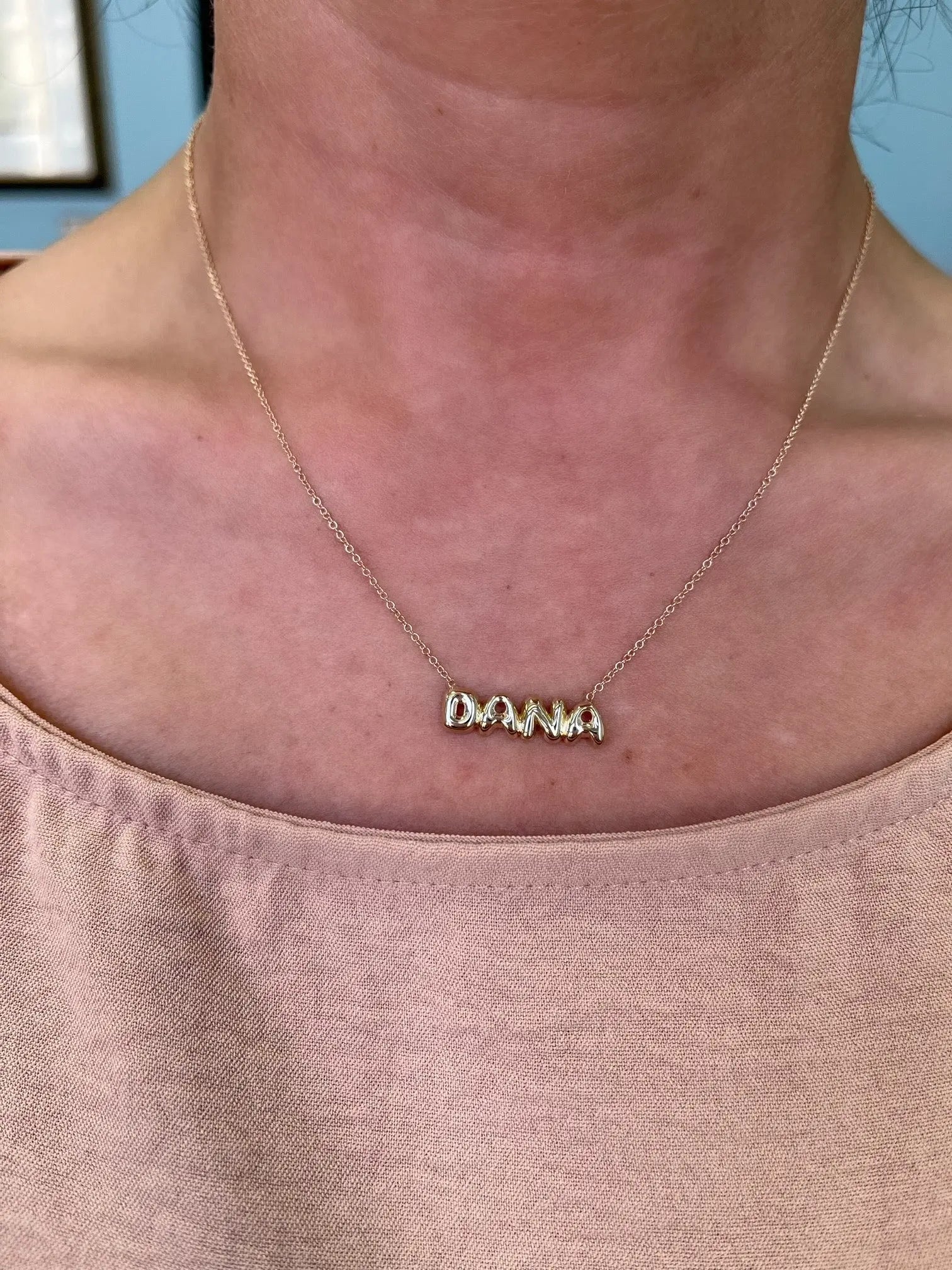 bubble letter name necklace - Blade & Thread