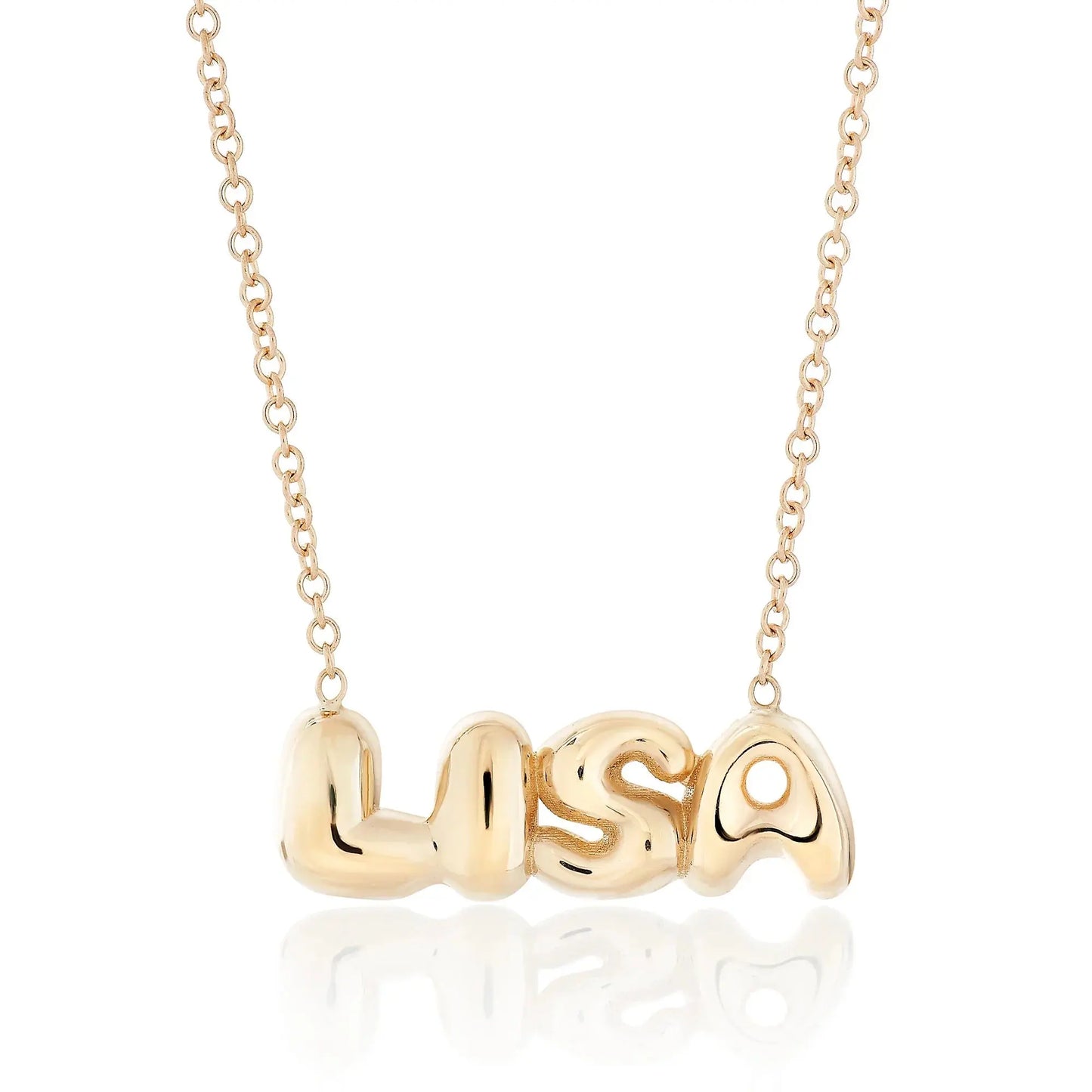 bubble letter name necklace - Blade & Thread