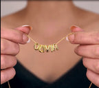 bubble letter necklace nowadaysfashion