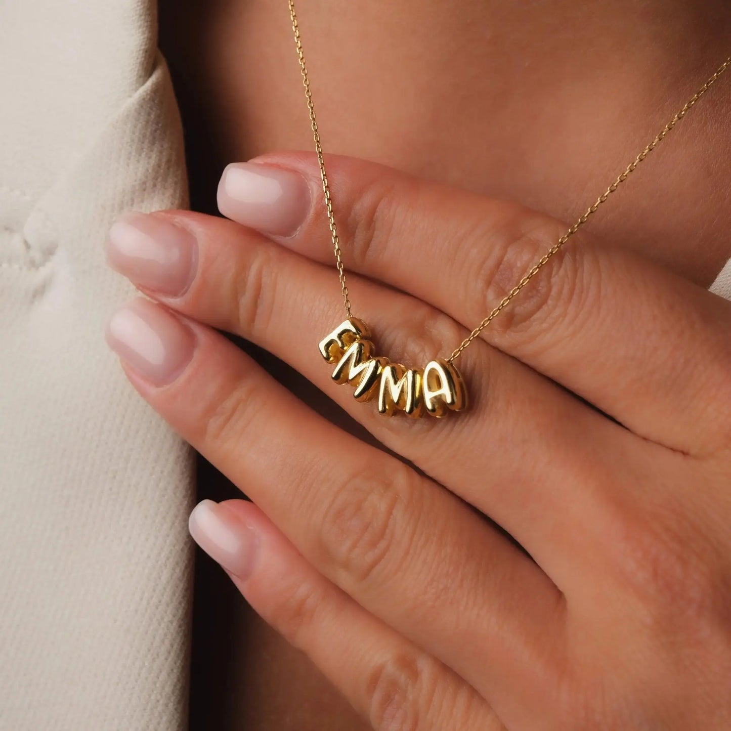 bubble name necklace - Blade & Thread