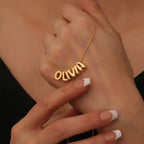 bubble name necklace nowadaysfashion
