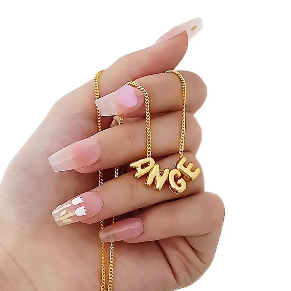 bubble name necklace - Blade & Thread