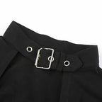Buckle Halterneck Sexy Womens T Shirt Harajuku Long Sleeve Crop Top Streetwear Basic Tshirt nowadaysfashion