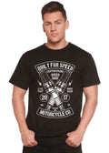 Built For Speed Men's Bamboo Viscose/Organic Cotton Short Sleeve Graphic T-Shirt Spun Bamboo