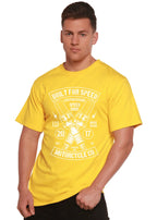 Built For Speed Men's Bamboo Viscose/Organic Cotton Short Sleeve Graphic T-Shirt Spun Bamboo